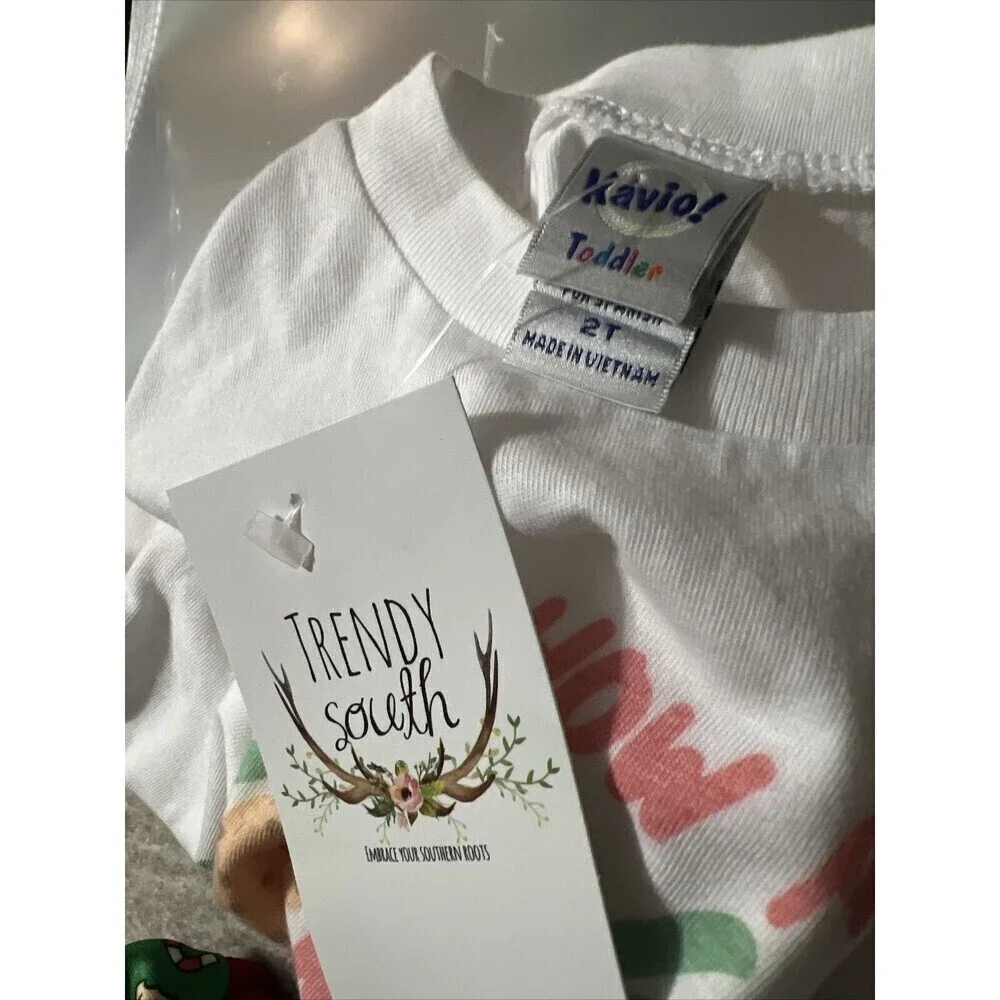 NWT Boutique “show many Cookies Will It Take To Get On The Nice List” Outfit 2T